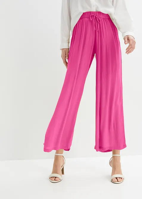 Pantaloni in viscosa con elastico in vita, bonprix