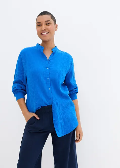 Camicia lunga in mussola leggera, bonprix