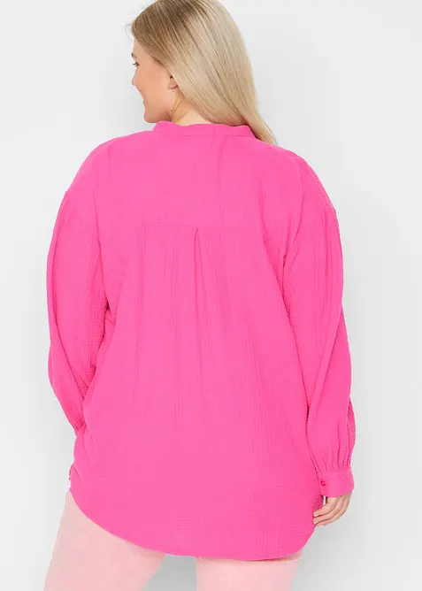 Camicia lunga in mussola leggera, bonprix