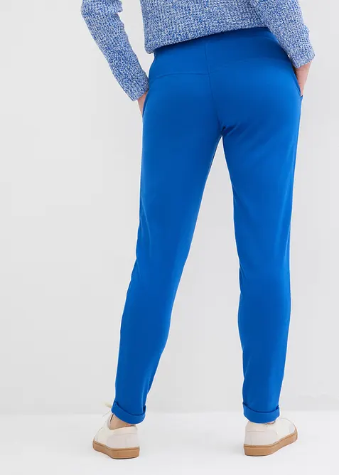Pantaloni con elastico in vita in morbido punto di Roma, bonprix