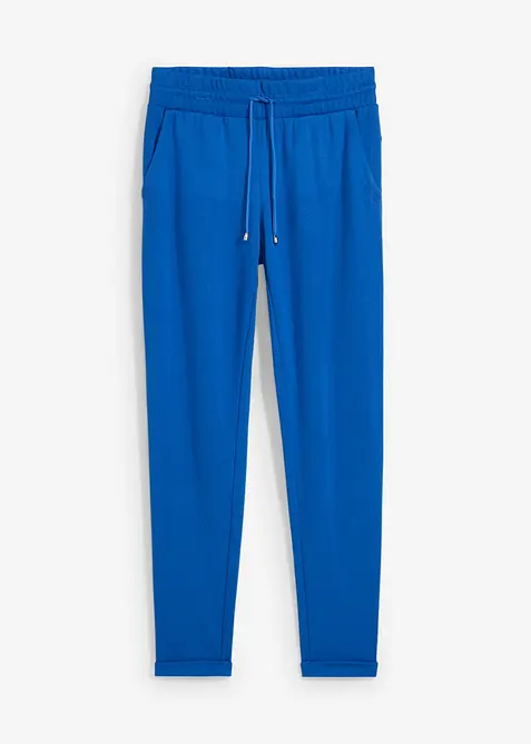 Pantaloni con elastico in vita in morbido punto di Roma, bonprix