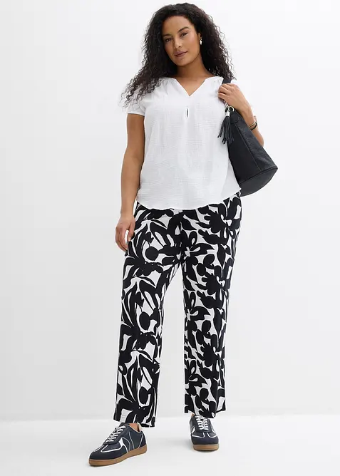 Pantaloni in jersey misto viscosa, bonprix