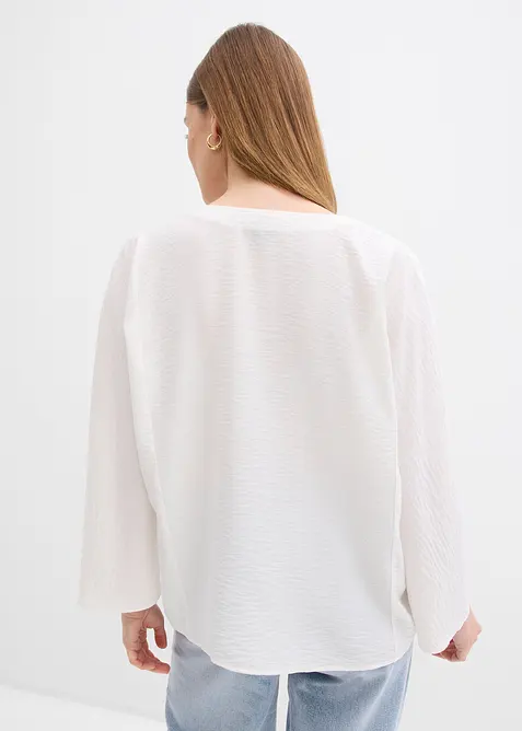 Blusa in cotone con maniche ampie, bonprix