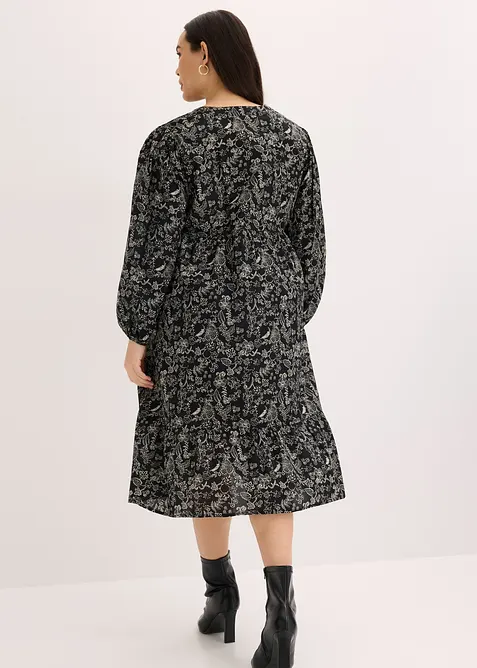 Abito midi in cotone, bonprix