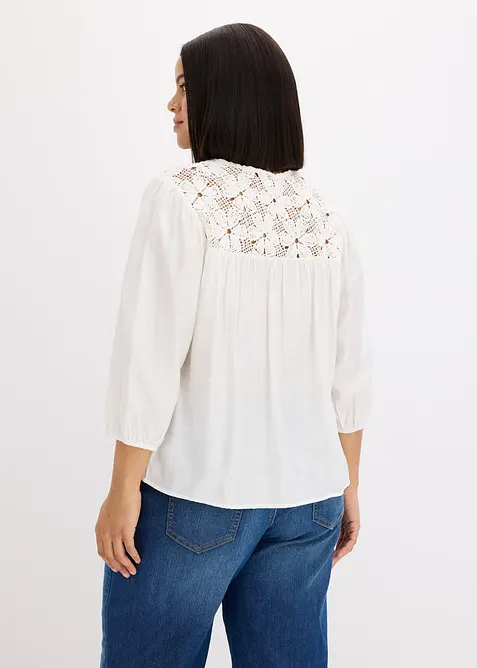 Blusa in misto viscosa fluido, bonprix