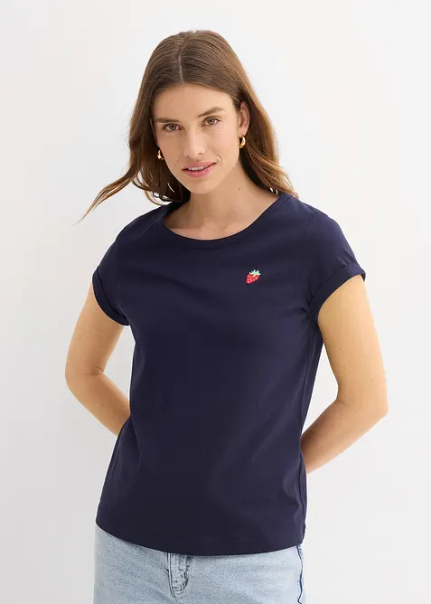 T-shirt in puro cotone, bonprix