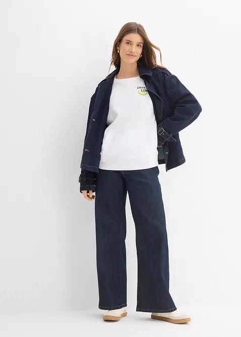 Felpa in puro cotone, bonprix