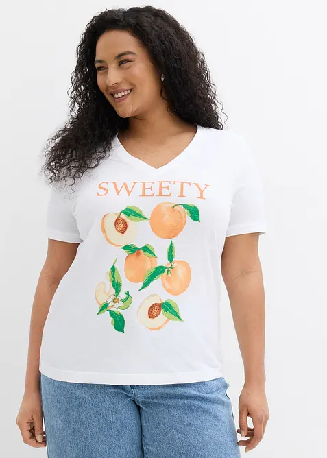 T-shirt in puro cotone biologico, bonprix