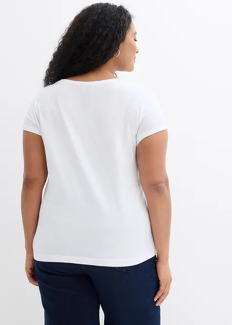 T-shirt in puro cotone, bonprix