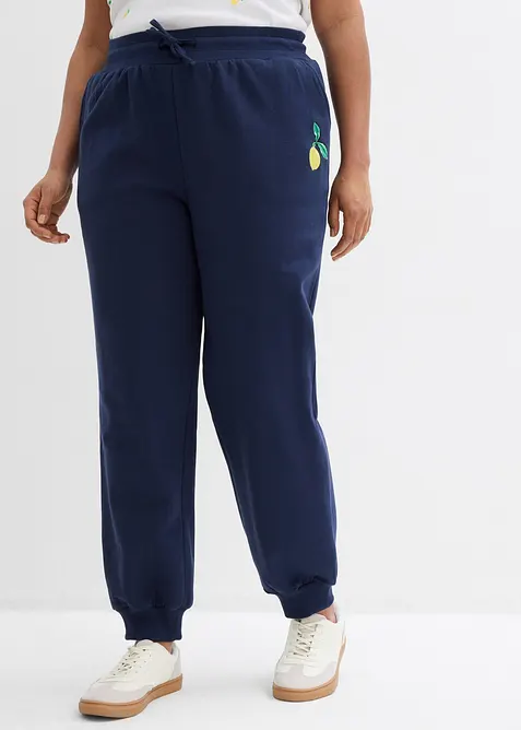 Pantaloni in felpa di puro cotone, bonprix