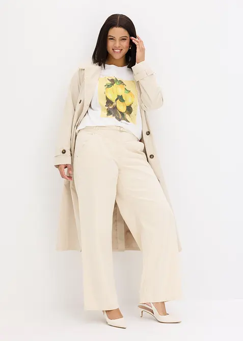 T-shirt in misto cotone elasticizzato, bonprix