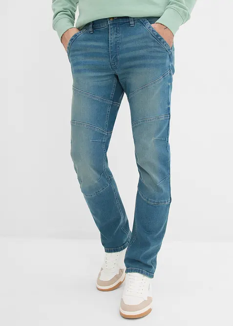 Jeans elasticizzati regular fit con vita comoda, straight, bonprix