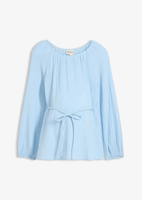 Blusa pr&eacute;maman in mussola di puro cotone, bonprix