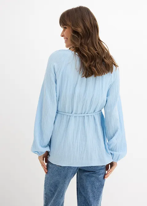 Blusa pr&eacute;maman in mussola di puro cotone, bonprix