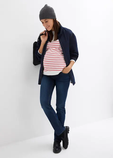 Jeans pr&eacute;maman con cotone biologico, straight, bonprix