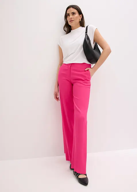 Pantaloni larghi leggeri con viscosa, bonprix