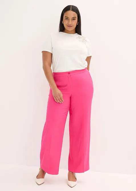 Pantaloni larghi leggeri con viscosa, bonprix