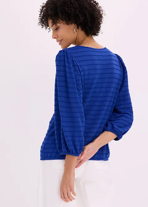 Maglia stile tunica in tessuto operato, bonprix