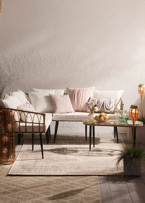 Tappeto lavabile da interno ed esterno con motivo grafico, bonprix