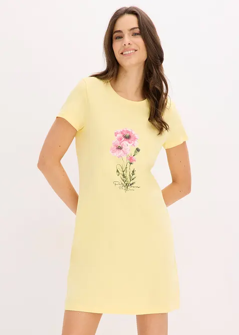 Camicia da notte corta in puro cotone (pacco da 2), bonprix