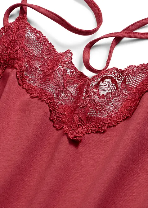 Camicia da notte corta con spalline sottili, bonprix