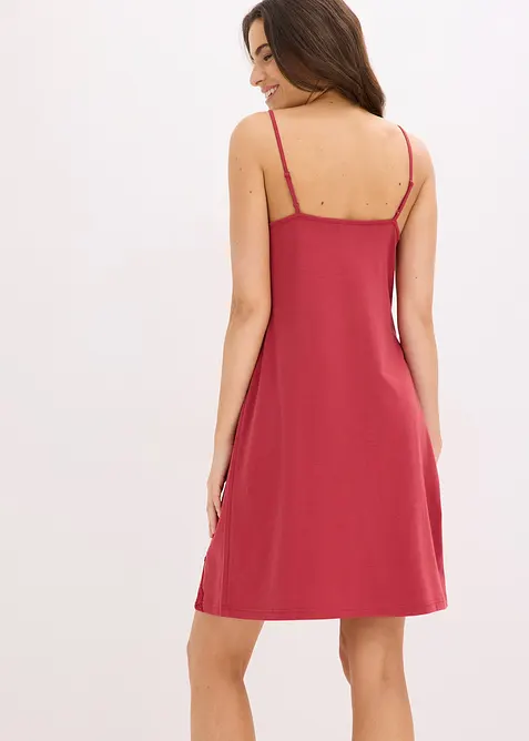 Camicia da notte corta con spalline sottili, bonprix