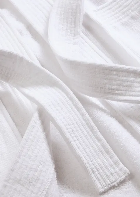 Accappatoio in spugna di puro cotone con cappuccio, bonprix