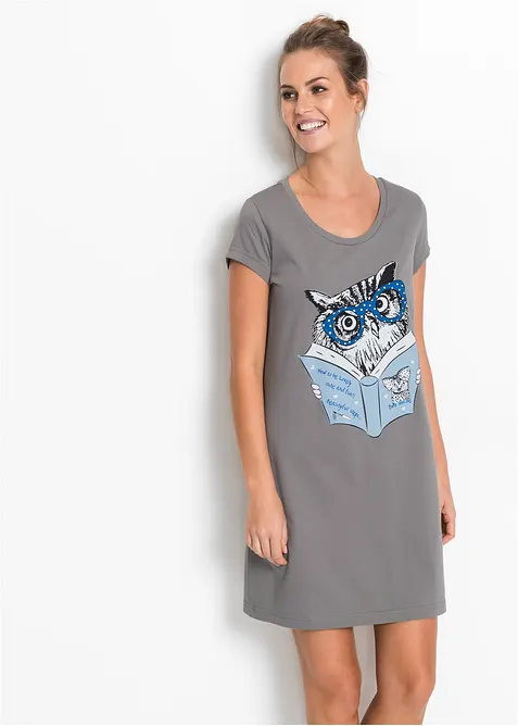 Camicia da notte corta in puro cotone biologico, bonprix