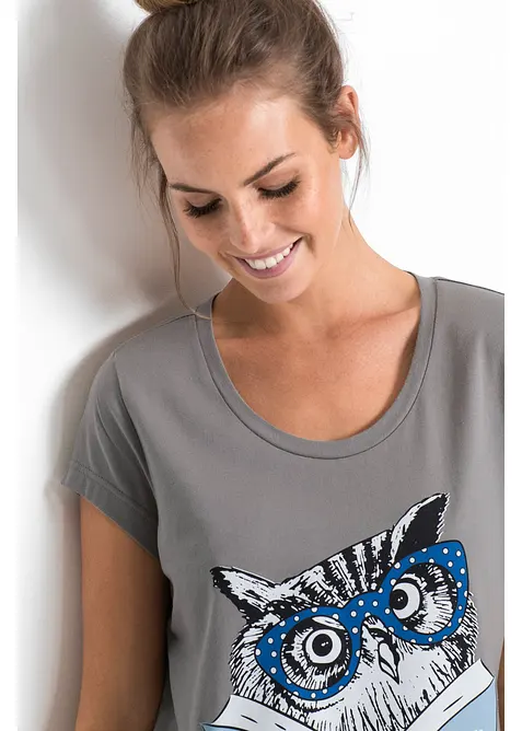 Camicia da notte corta in puro cotone biologico, bonprix