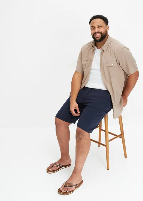 Camicia a maniche corte in puro cotone, bonprix