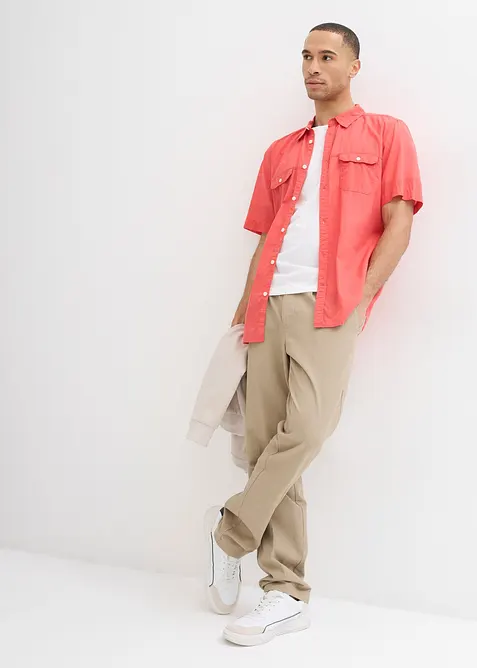 Camicia a maniche corte in puro cotone, bonprix