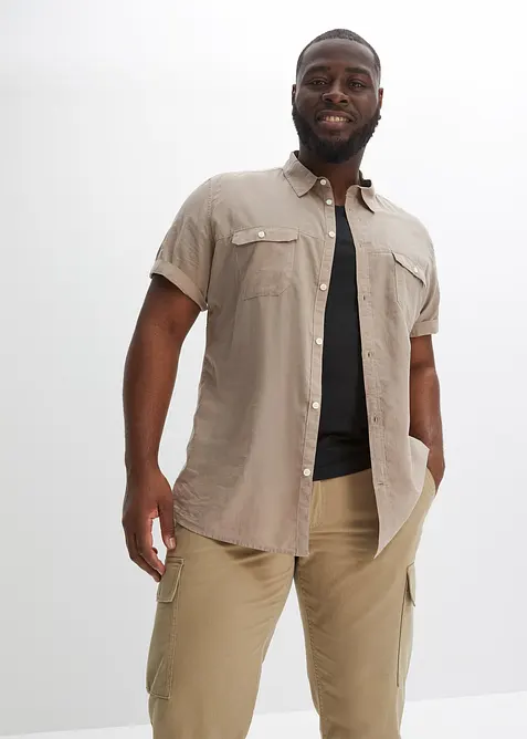 Camicia a maniche corte in puro cotone, bonprix