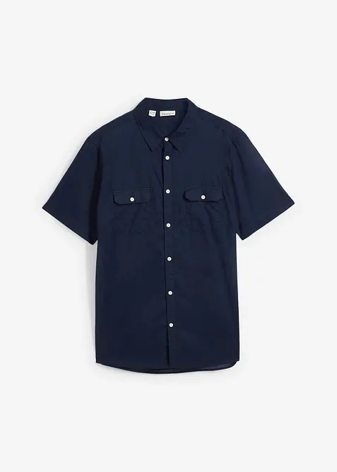 Camicia a maniche corte in puro cotone, bonprix