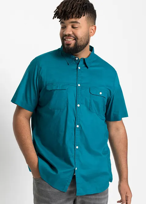 Camicia a maniche corte in puro cotone, bonprix