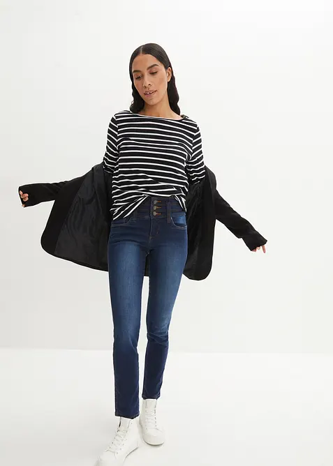 Jeans modellanti slim, vita alta, bonprix