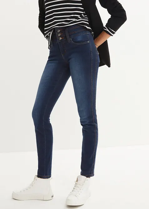 Jeans modellanti slim, vita alta, bonprix