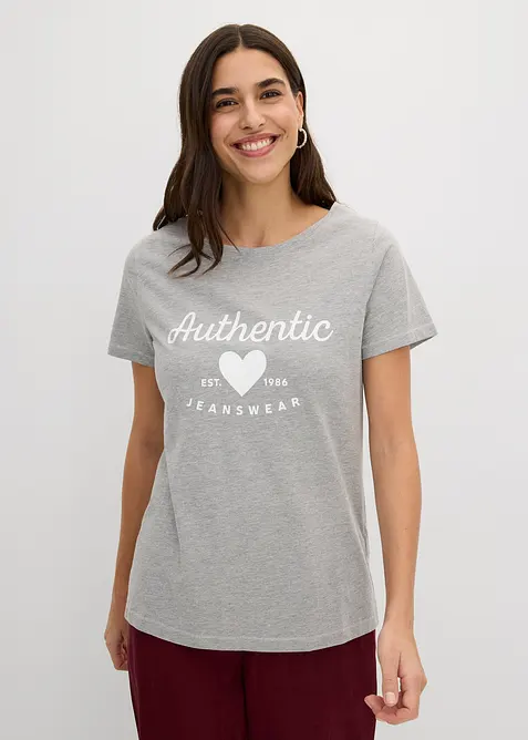 T-shirt in puro cotone, bonprix