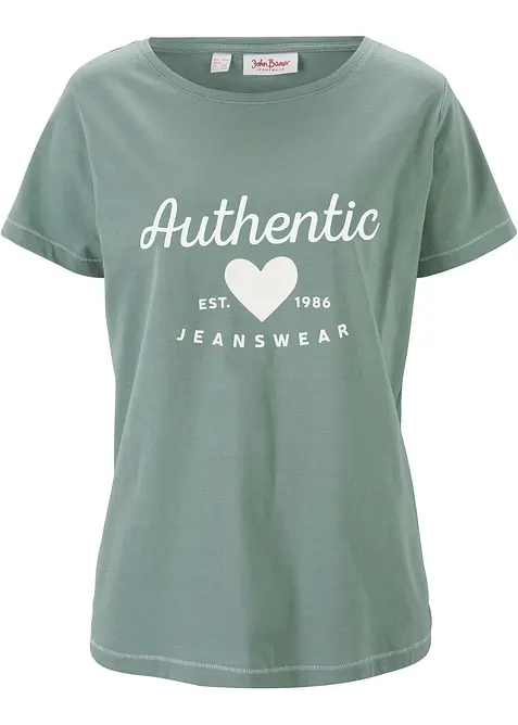 T-shirt in puro cotone, bonprix