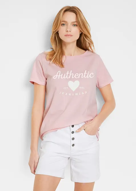 T-shirt in puro cotone, bonprix