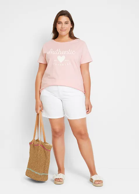 T-shirt in puro cotone, bonprix