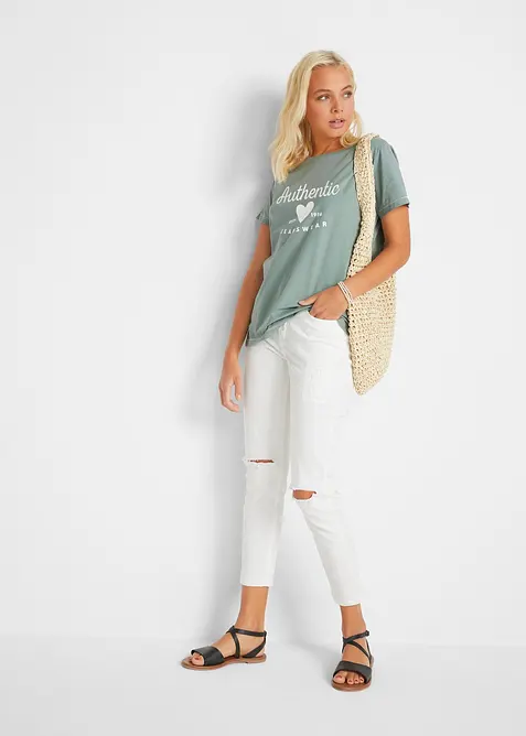 T-shirt in puro cotone, bonprix