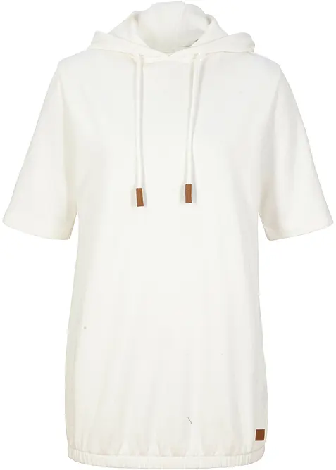 Felpa con cappuccio in misto cotone, bonprix