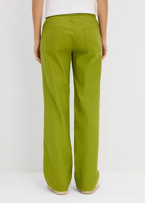 Pantaloni a palazzo in misto lino, bonprix