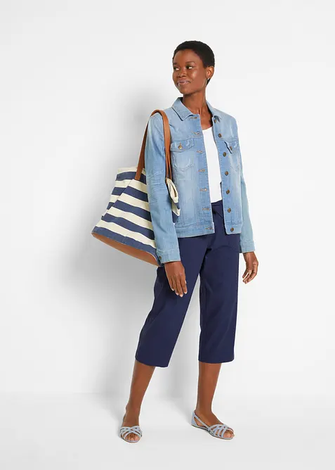 Pinocchietti in misto lino, bonprix