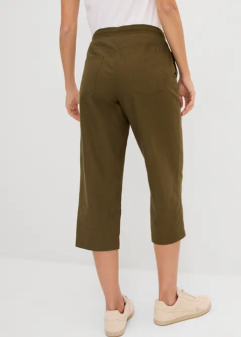 Pinocchietti in misto lino, bonprix