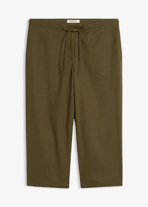 Pinocchietti in misto lino, bonprix