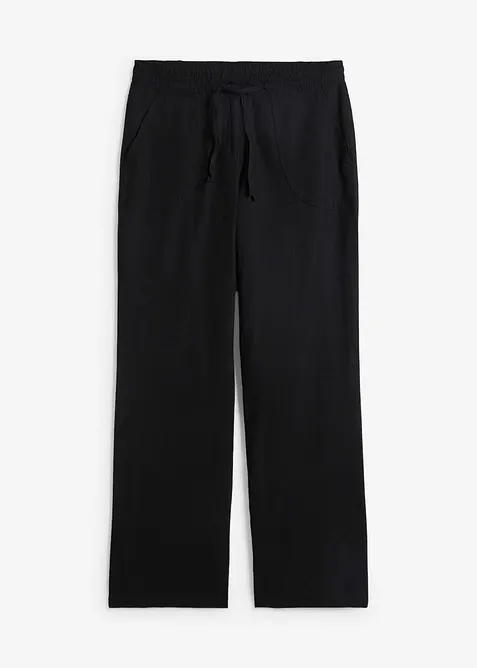 Pantaloni a palazzo in misto lino, bonprix