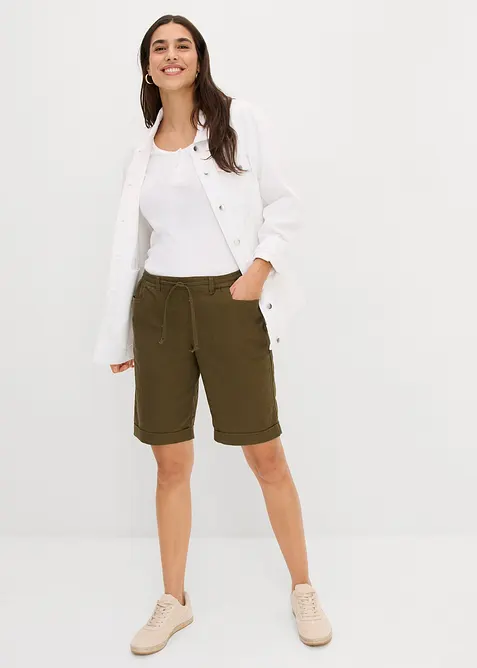 Bermuda in misto lino, bonprix