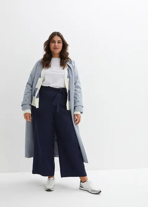 Pantaloni culotte in misto lino leggero, bonprix