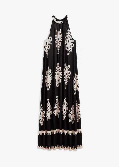 Abito in jersey fantasia di misto viscosa morbido, bonprix